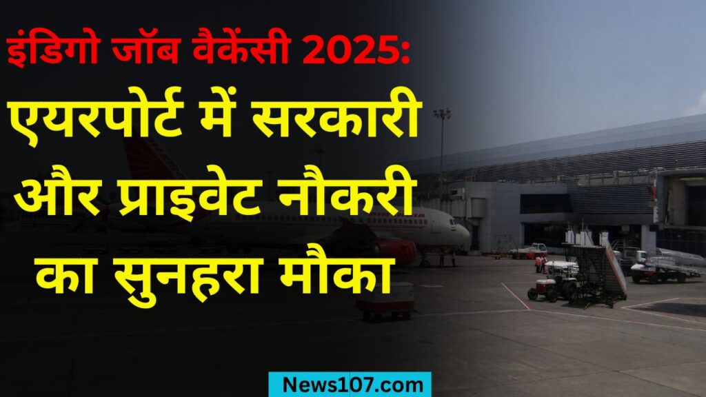 इंडिगो जॉब वैकेंसी 2025 एयरपोर्ट में सरकारी और प्राइवेट नौकरी का सुनहरा मौका 1 Indigo Job Vacancy 2025